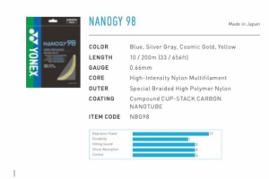 Nanogy 98 (besnaring 1 racket) white