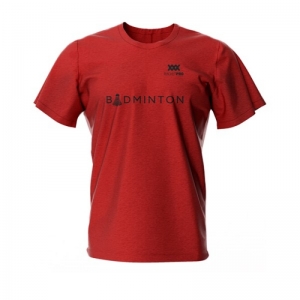 T-shirt "Badminton" rood red