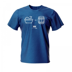 T-shirt "rebus badm." blauw royal blue