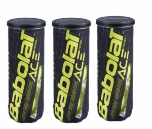 Tripack Pad Ace x3 - padel yellow